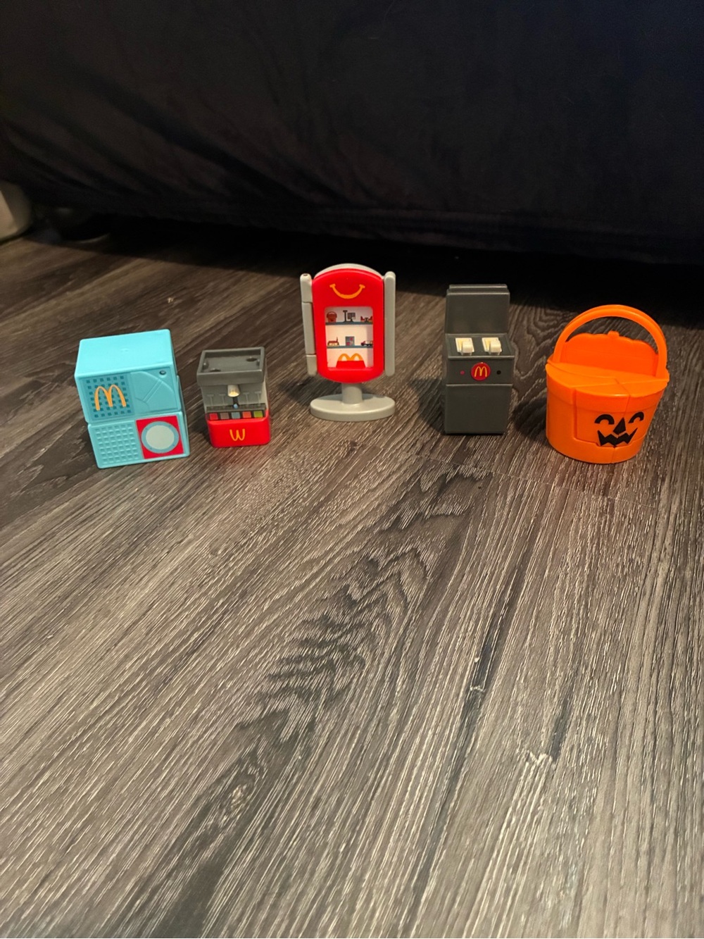 McDonald's Mini Restaurant Toys — Red, Orange, Light Blue, Gray